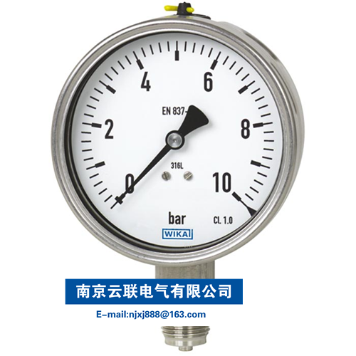 WIKA 232.50, 233.50 波登管压力表，不锈钢材质 过程工业，标准