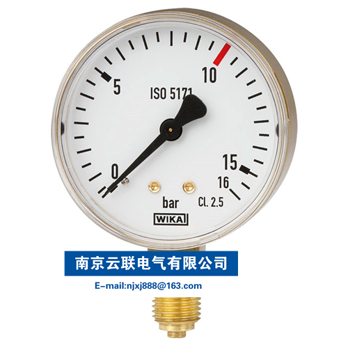 WIKA 111.11 波登管压力表，铜合金材质