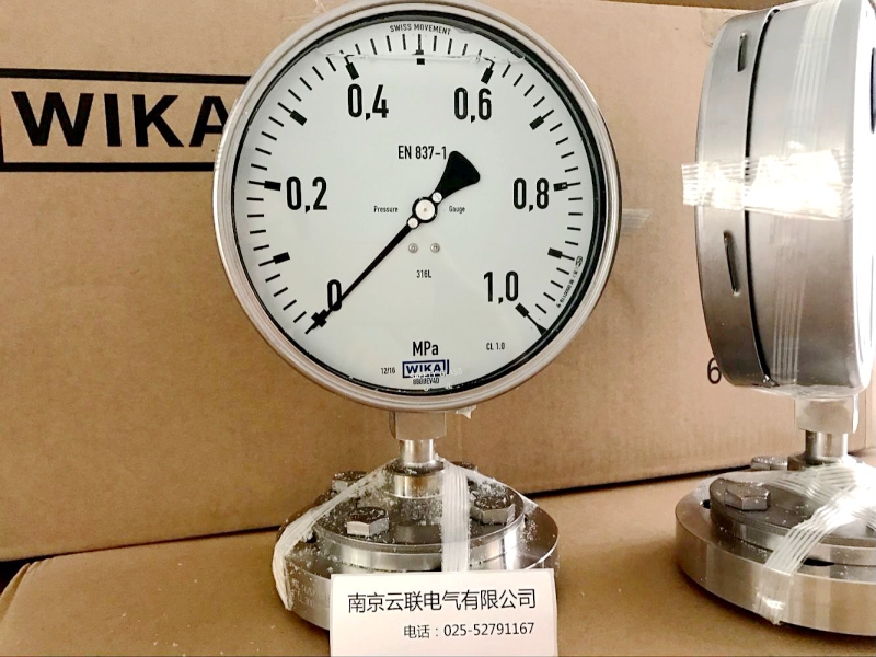 WIKA   隔膜耐震压力表 233.50.160